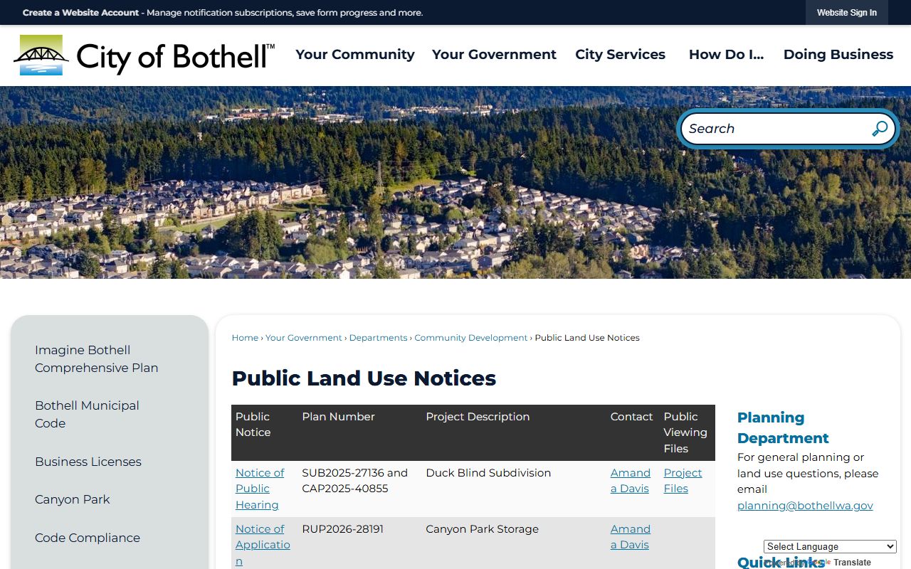 Bothell criminal history records