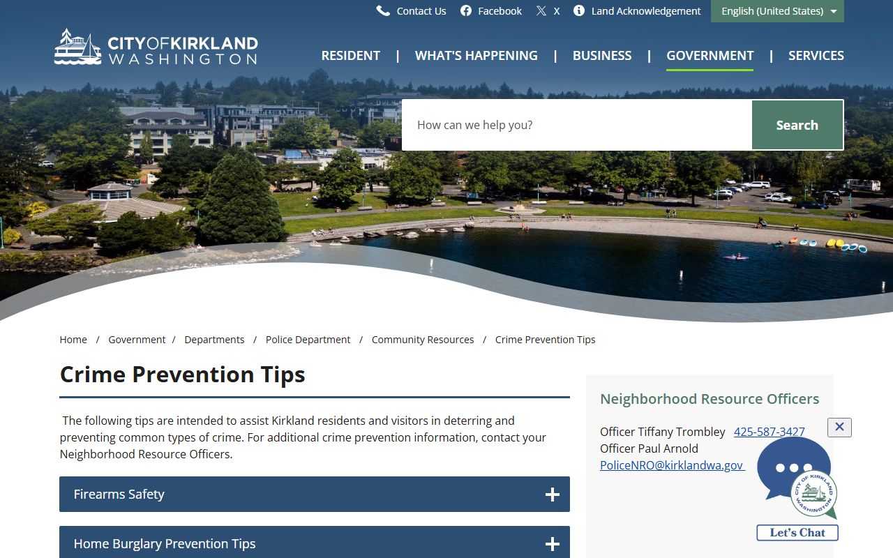 Kirkland criminal history records