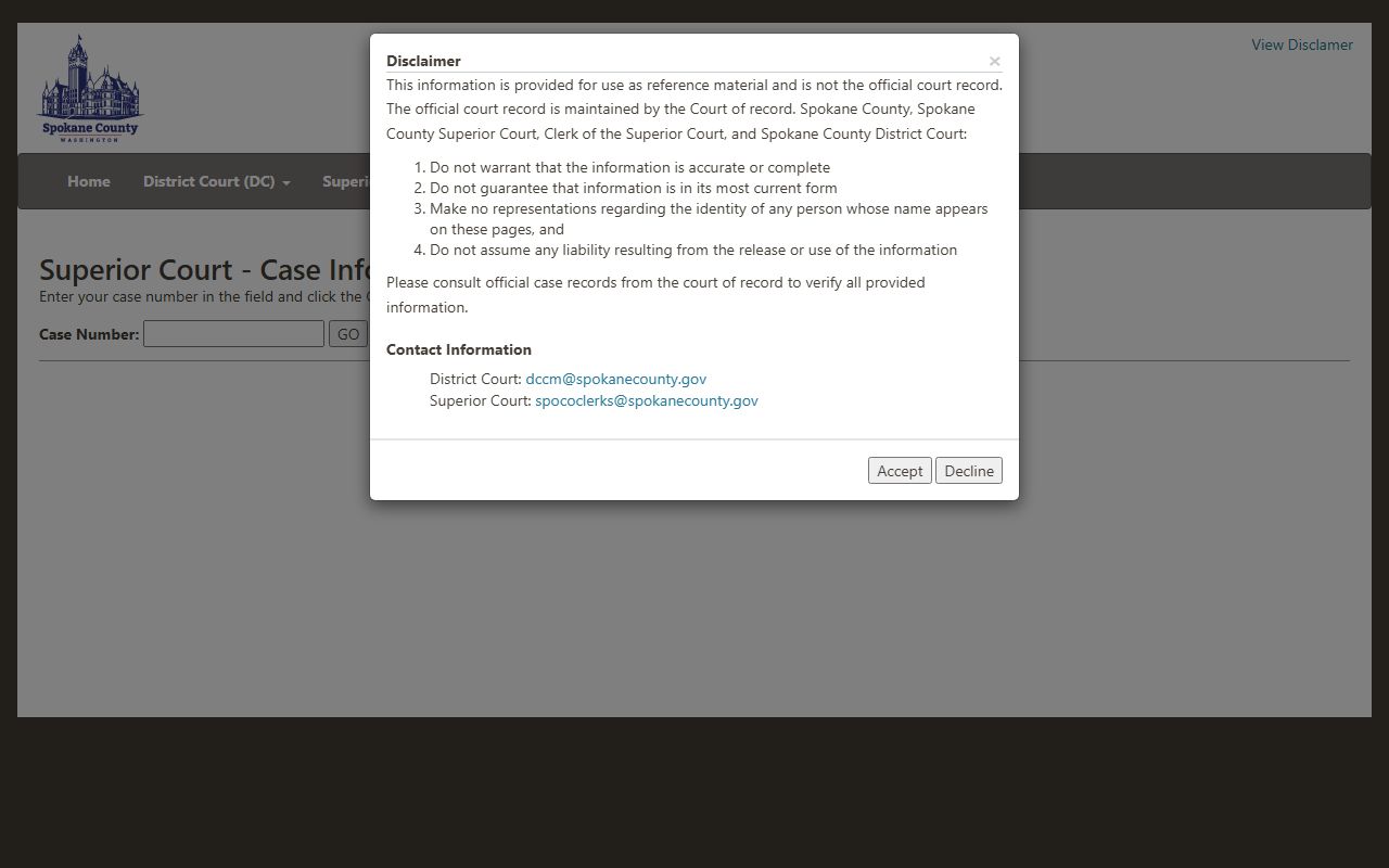Yakima criminal history records search