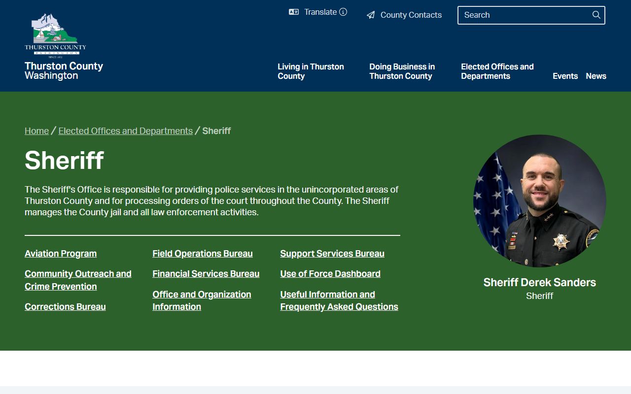 Thurston County criminal history records