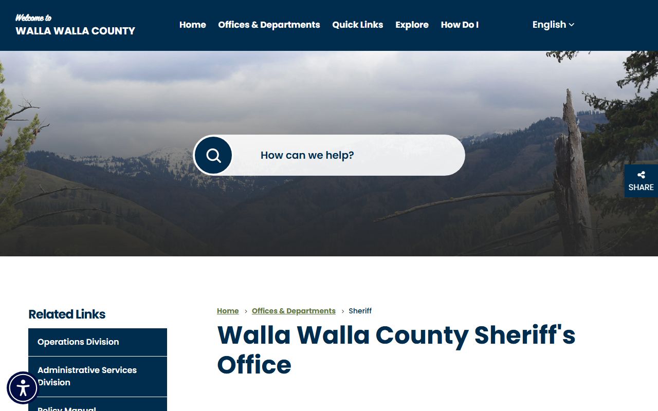 Walla Walla County criminal history records